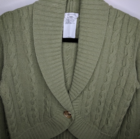 MaxMara Italy Sweater Cashmere Wool Capelet sz M - Picture 3 of 8